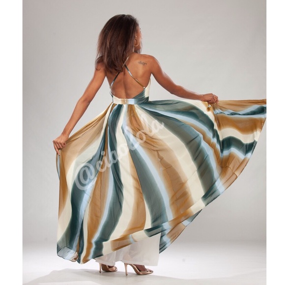 On Sale! Multi color maxi tulle dress - Picture 4 of 5